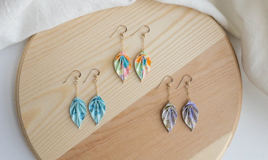 Mimi's Origamis Leaf Earrings