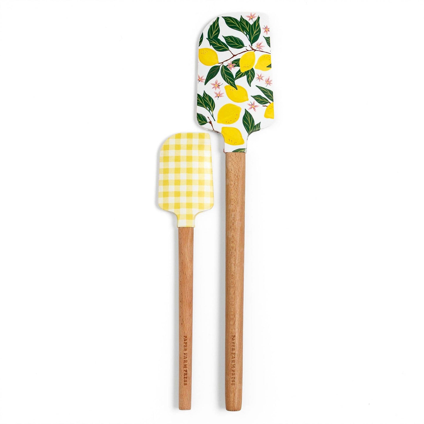 Paper Farm Press Lemon Grove Silicone Kitchen Spatulas Set
