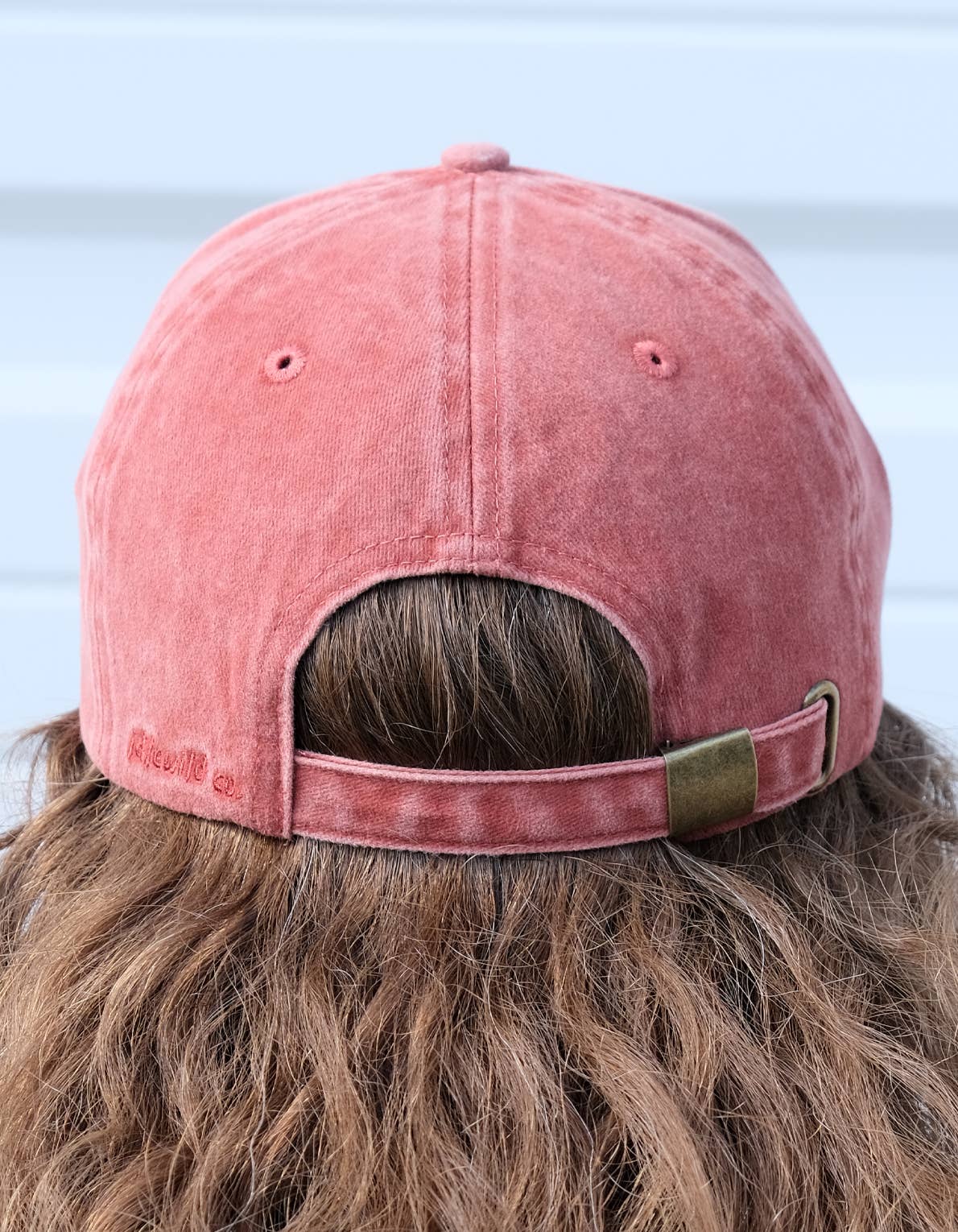 Idlewild Co. Shrimp Embroidered Hat, Washed Brick Color