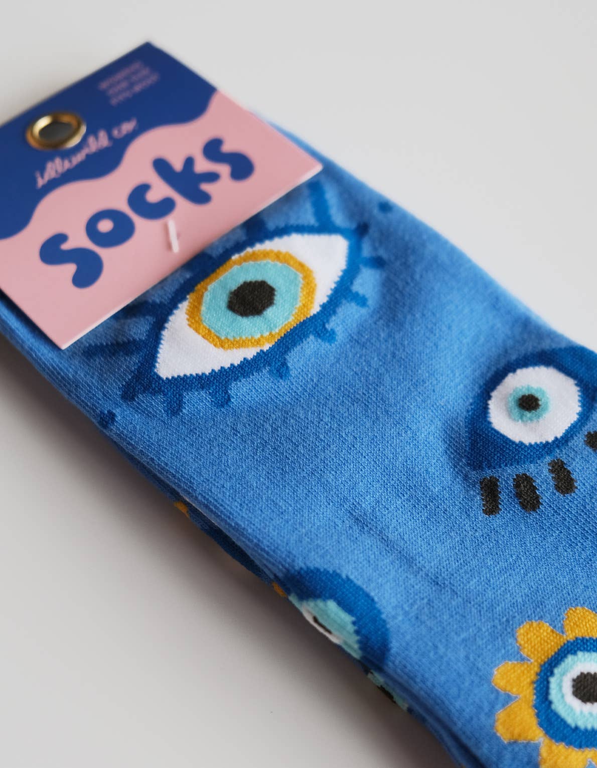 Idlewild Co. Evil Eye 100% Cotton Women's Crew Socks