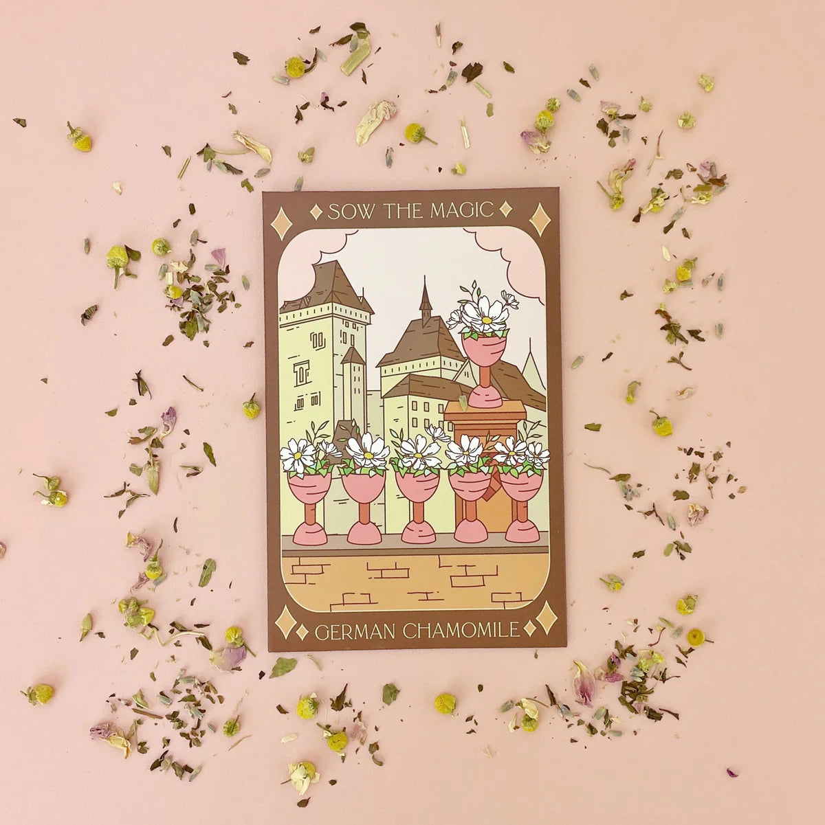 Sow the Magic German Chamomile Tarot Seed Packet