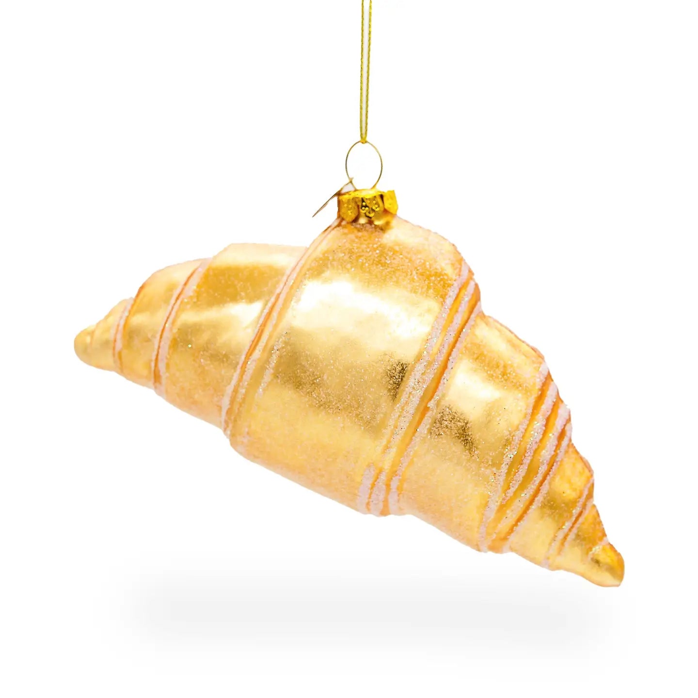 Croissant Glass Ornament