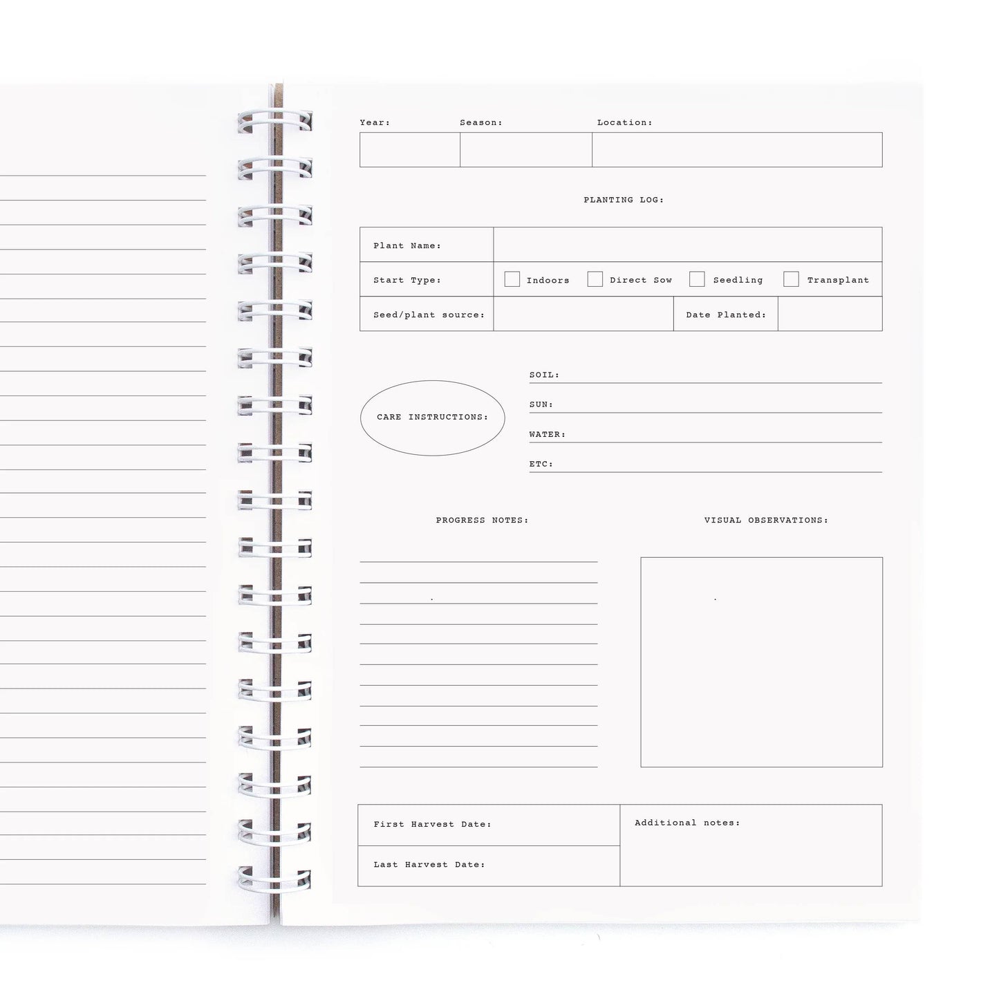 Worthwhile Paper Growth Conditions Garden Planner + Journal