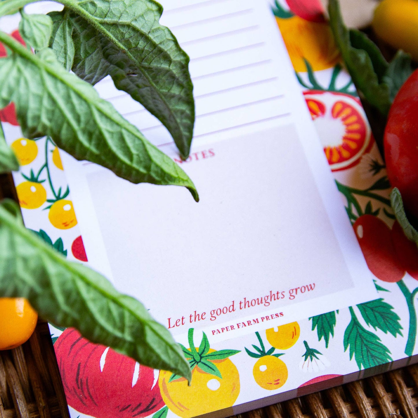 Paper Farm Press Tomato Vine Market List Notepad