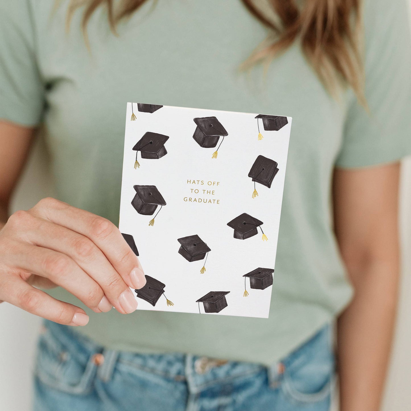 Ramona & Ruth Congrats Grad Hats Card