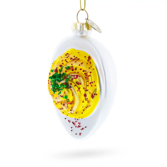 Deviled Egg Glass Ornament