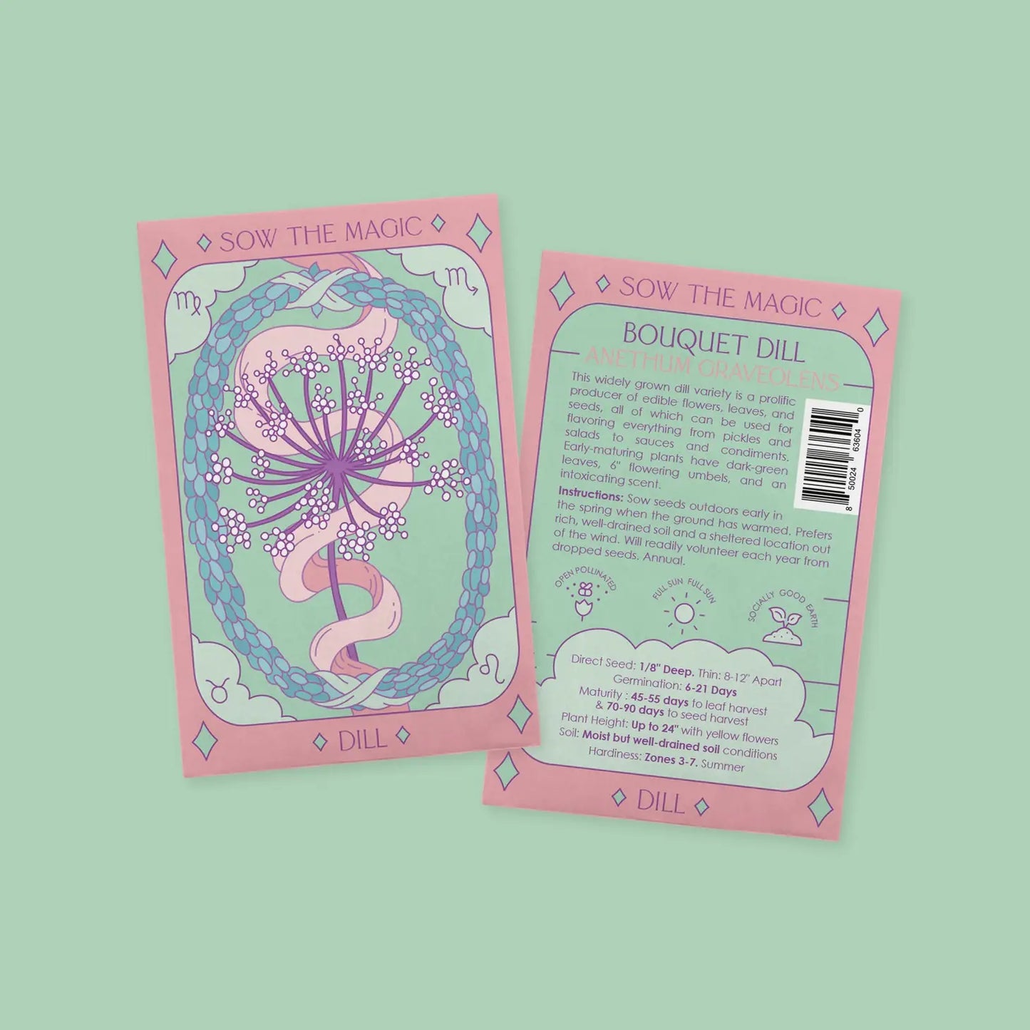 Sow the Magic Bouquet Dill Tarot Seed Packet
