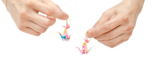 Mimi's Origamis Double Crane Earrings