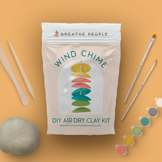Breathe People DIY Air Dry Clay Kit- Make Your Own Wind Chimes