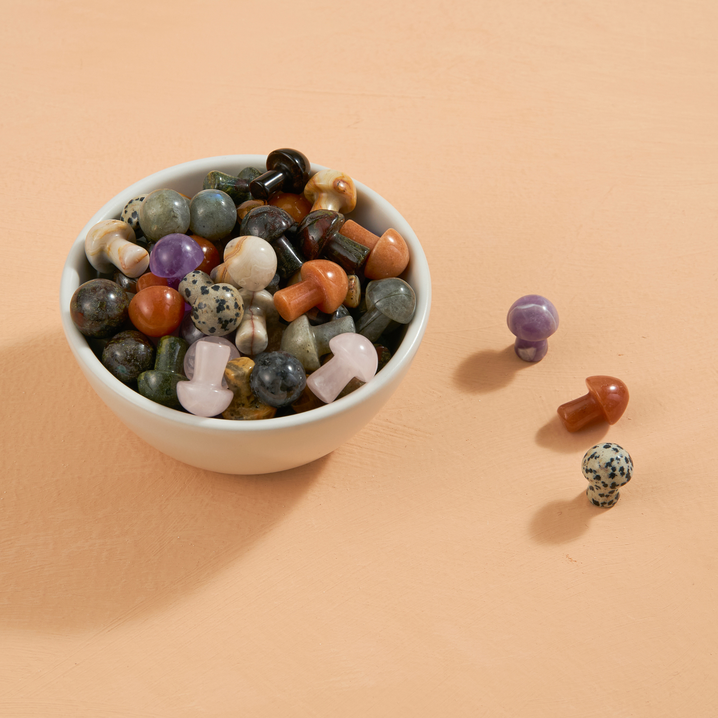 GeoCentral Assorted Carved Crystal Mini Mushrooms