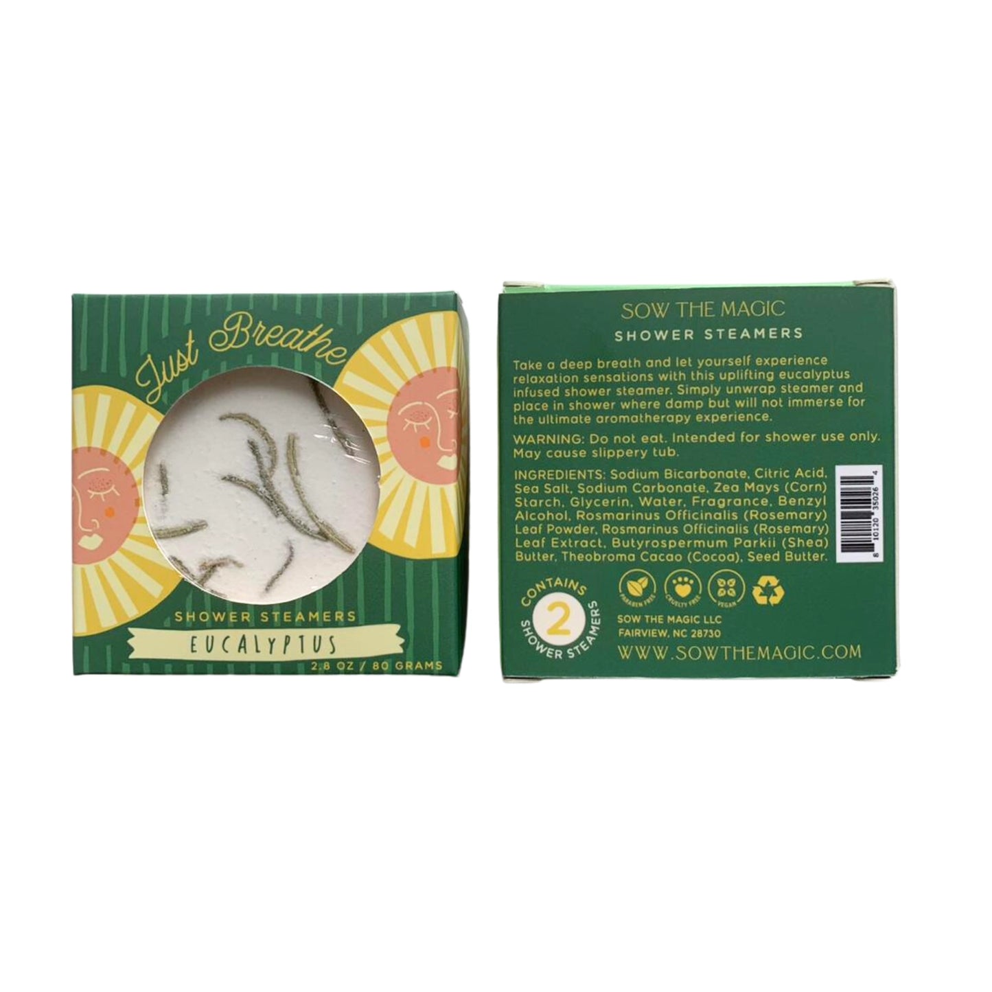 Sow the Magic Just Breathe Eucalyptus Shower Steamers
