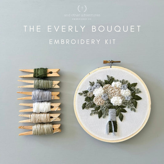 And Other Adventures Embroidery Co Embroidery Kit - The Everly Bouquet