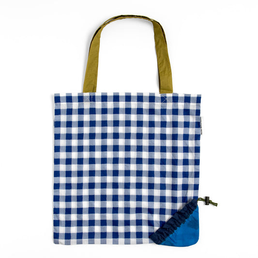 Paper Farm Press Blueberry Foldable Market Tote Bag