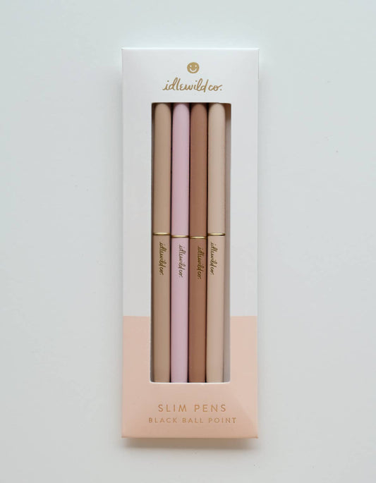 Idlewild Co. Slim Pens Set of Four | Spectrum Nude Blush