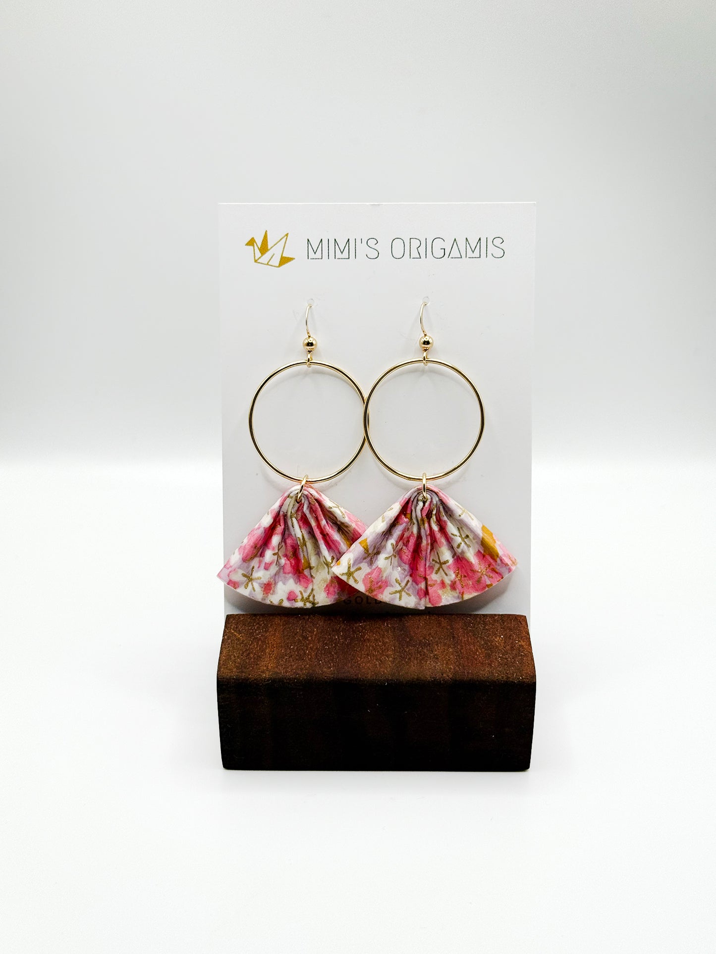 Mimi's Origamis Fan Hoop Earrings