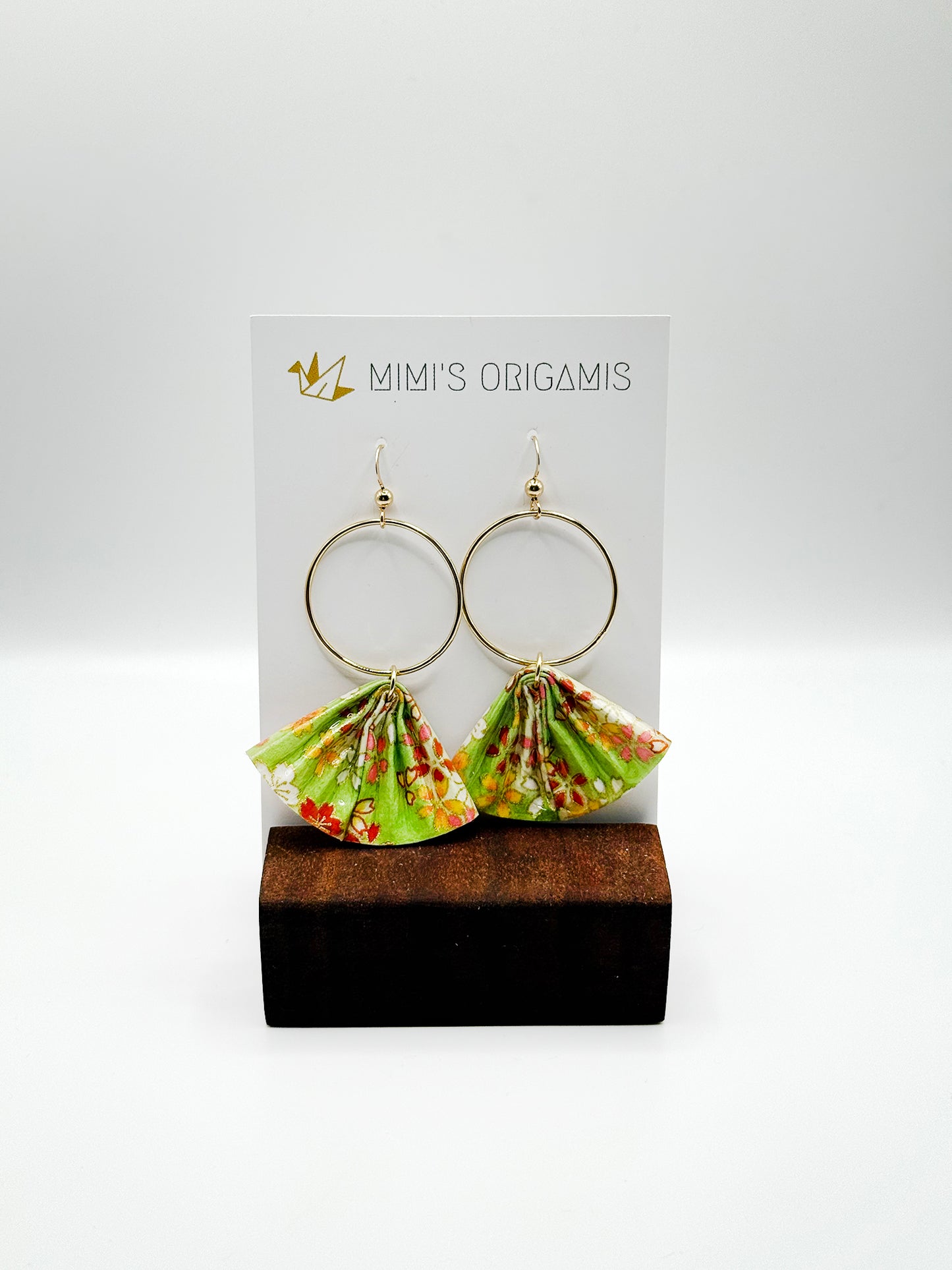 Mimi's Origamis Fan Hoop Earrings