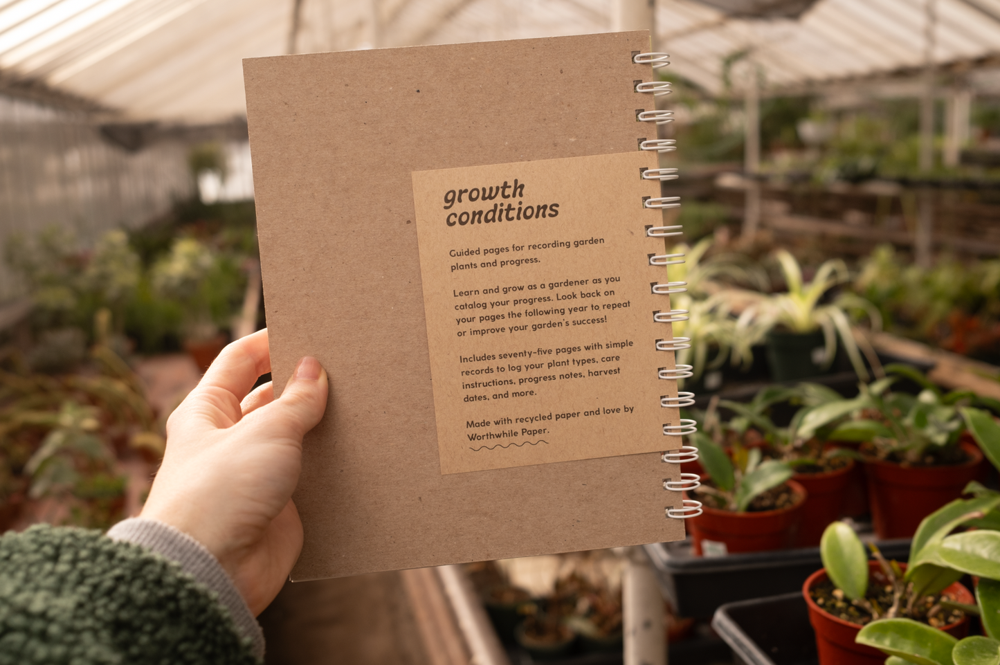 Worthwhile Paper Growth Conditions Garden Planner + Journal