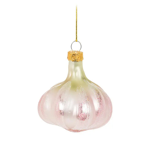 Glass Garlic Bulb Ornament