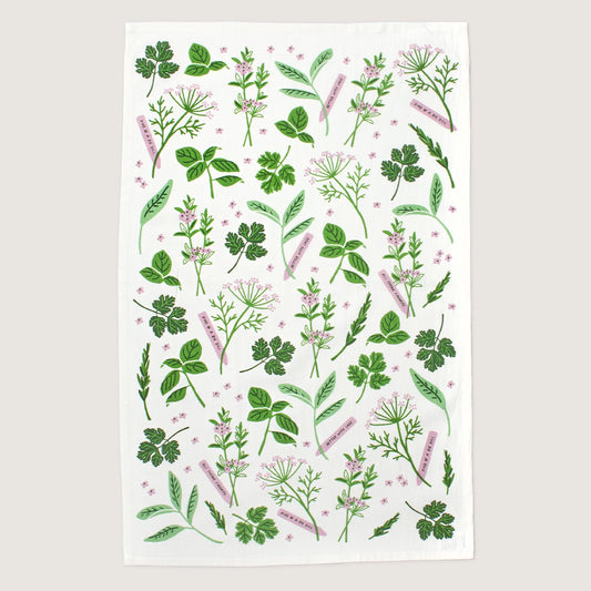 Seltzer Goods Herbs Tea Towel