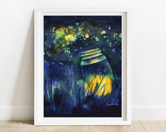 Zoee Xiao Catching Fireflies Print