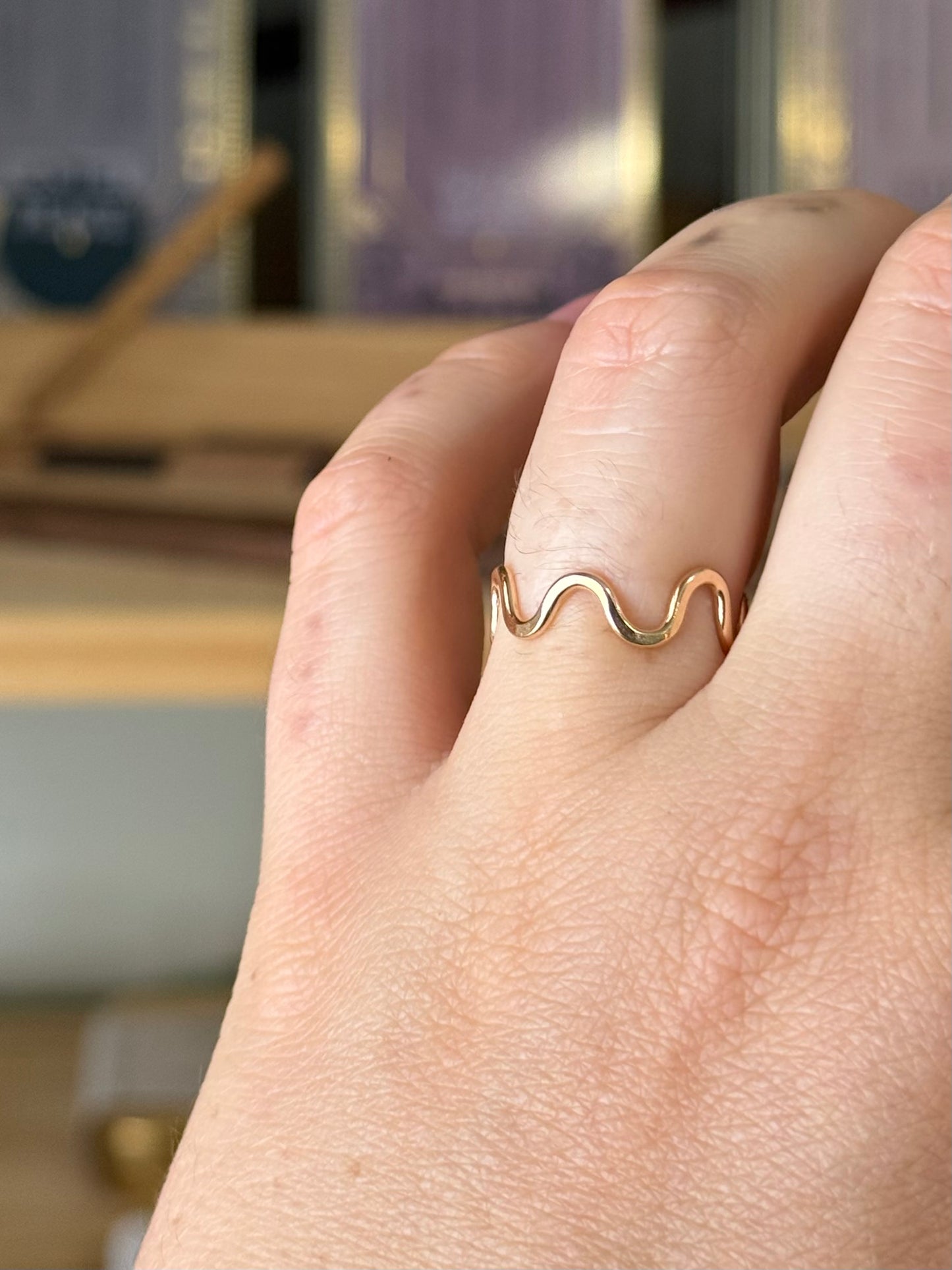 Opal Dreams Jewelry 14k Gold Fill Squiggle Ring