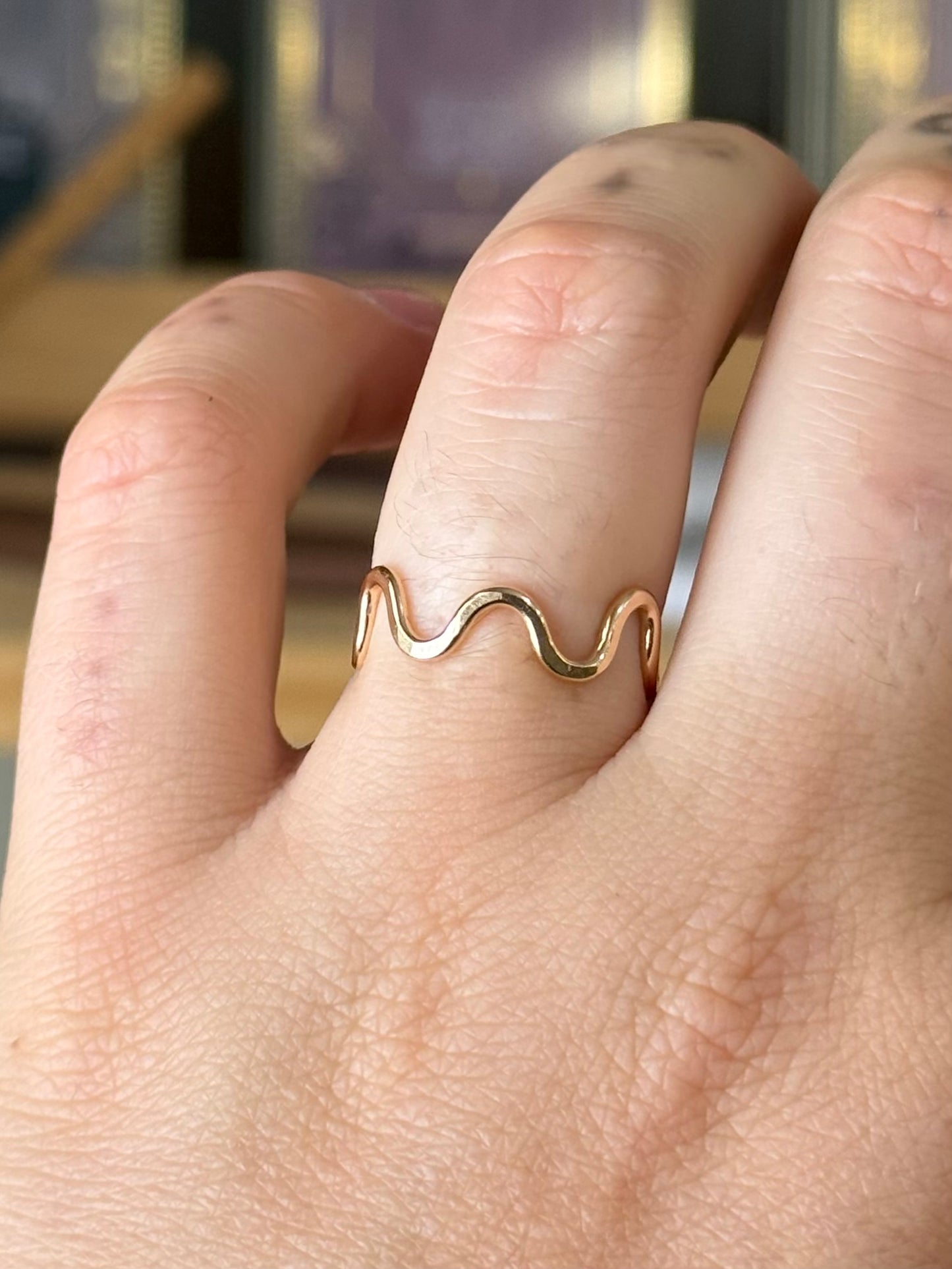 Opal Dreams Jewelry 14k Gold Fill Squiggle Ring