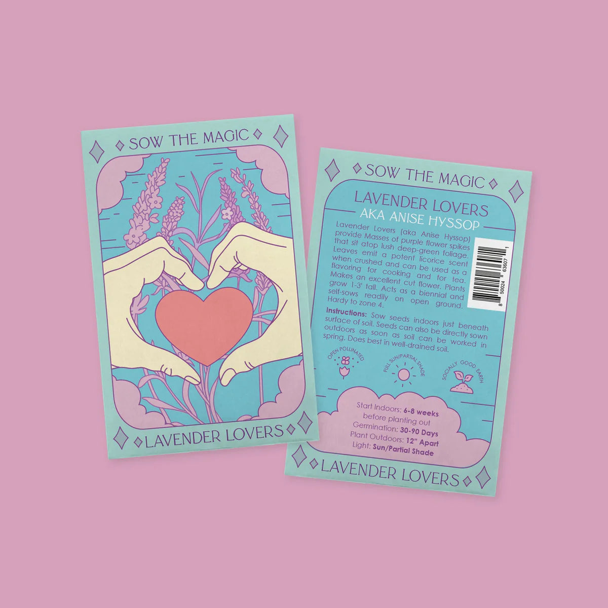 Sow the Magic Lavender Lovers Tarot Seed Packet