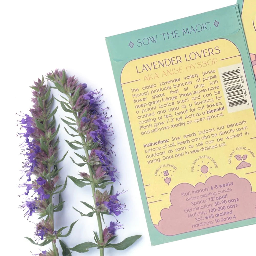 Sow the Magic Lavender Lovers Tarot Seed Packet