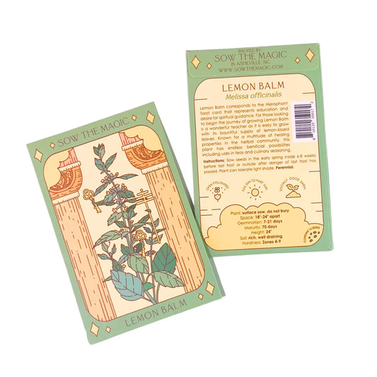 Sow the Magic Lemon Balm Tarot Seed Packet