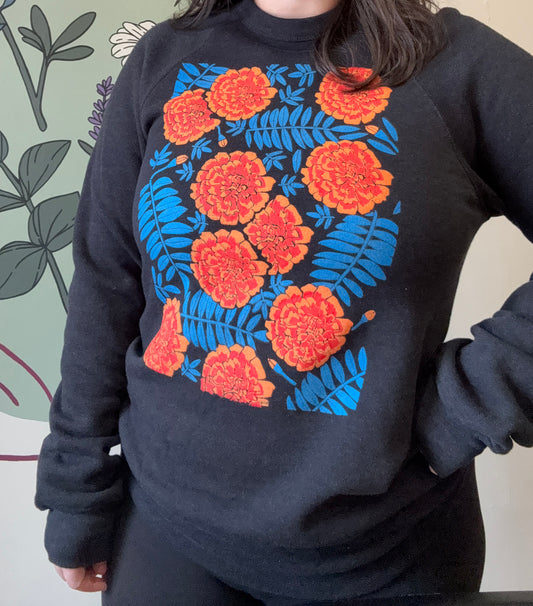 Pie Chart Press Marigold Sweatshirt