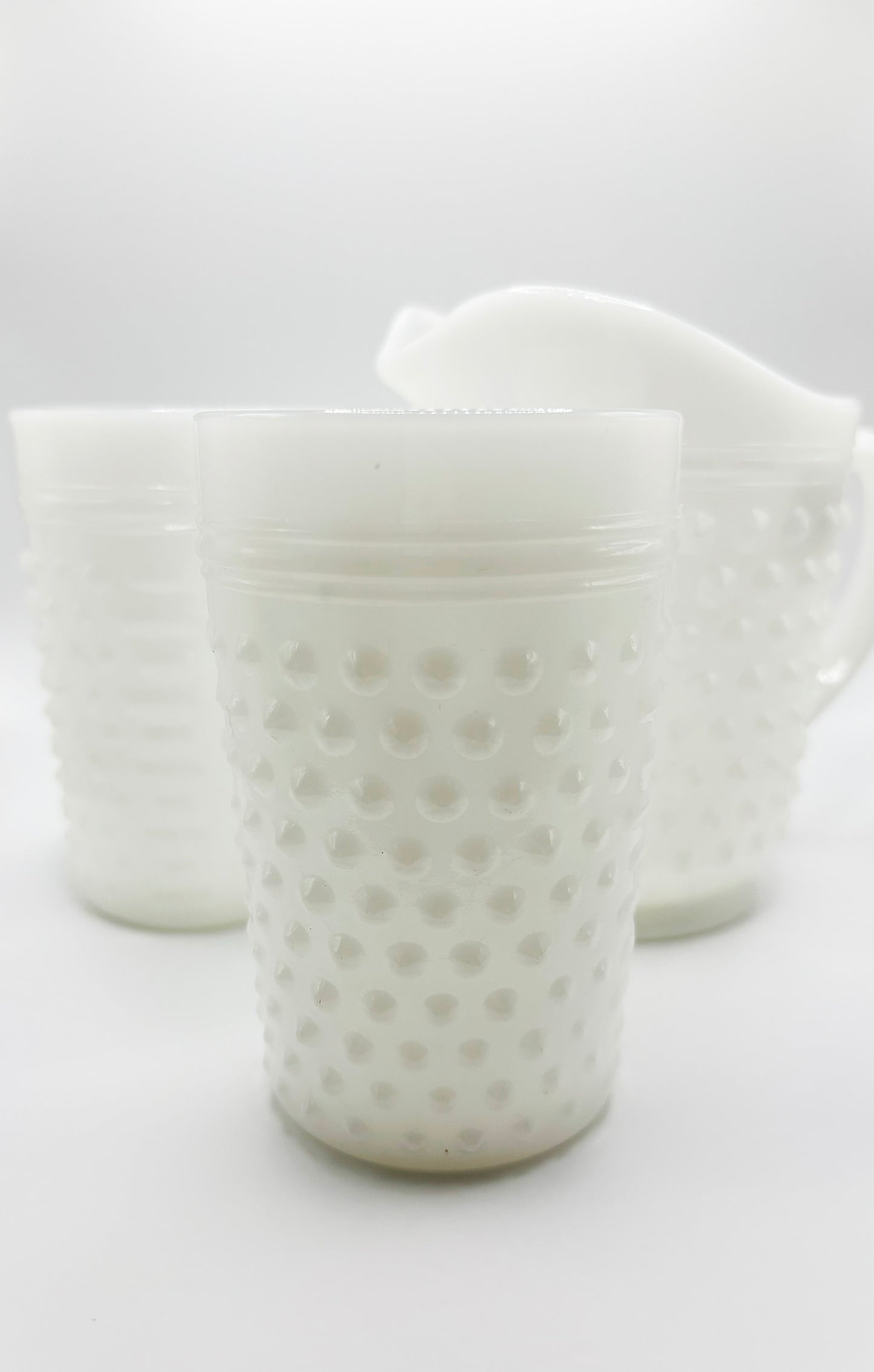 The Kitchen Committee Milk Glass + Pitcher Set
