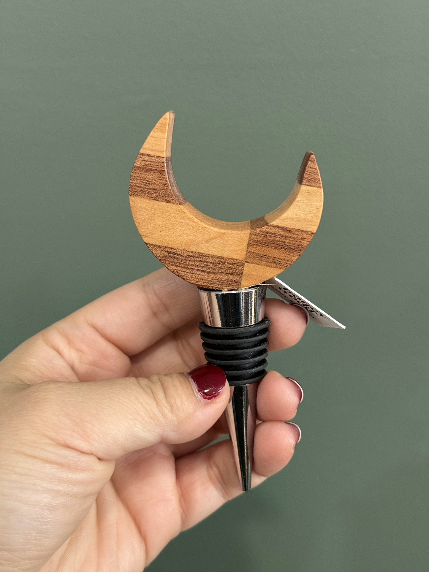 Honey Wood ATX Moon Bottle Stoppers