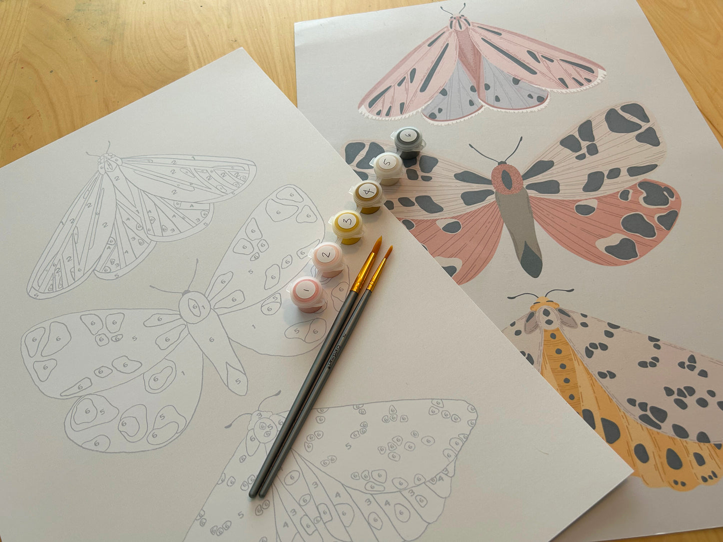 Breathe People Vintage Butterflies Art Paint by Numbers