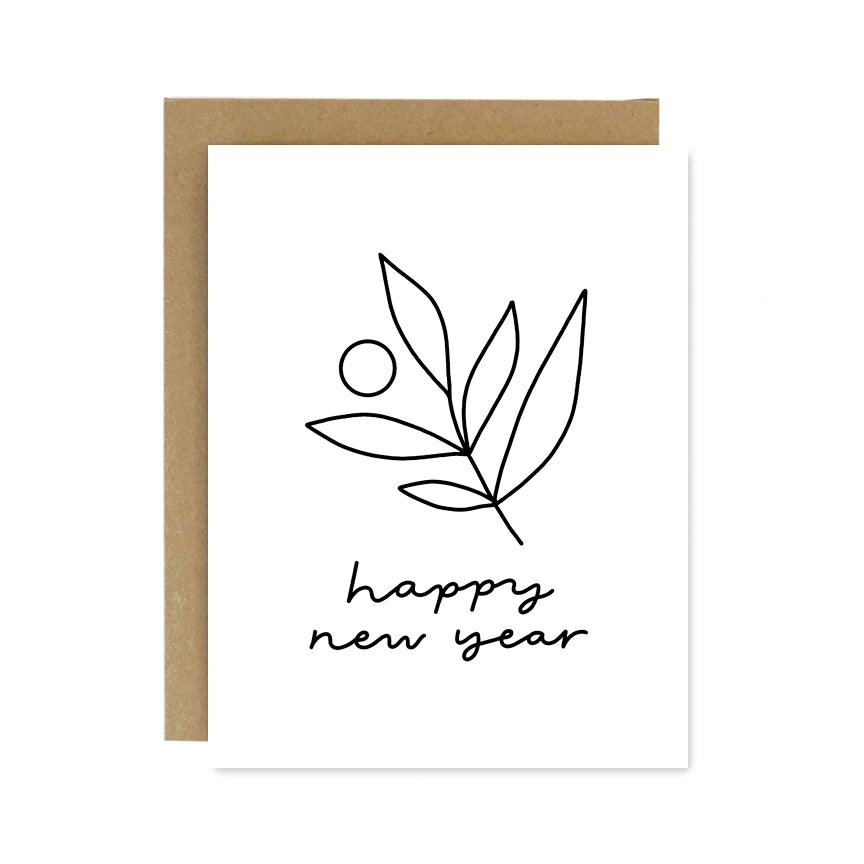 Worthwhile Paper Happy New Year Branch Card