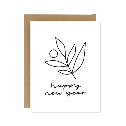 Worthwhile Paper Happy New Year Branch Card