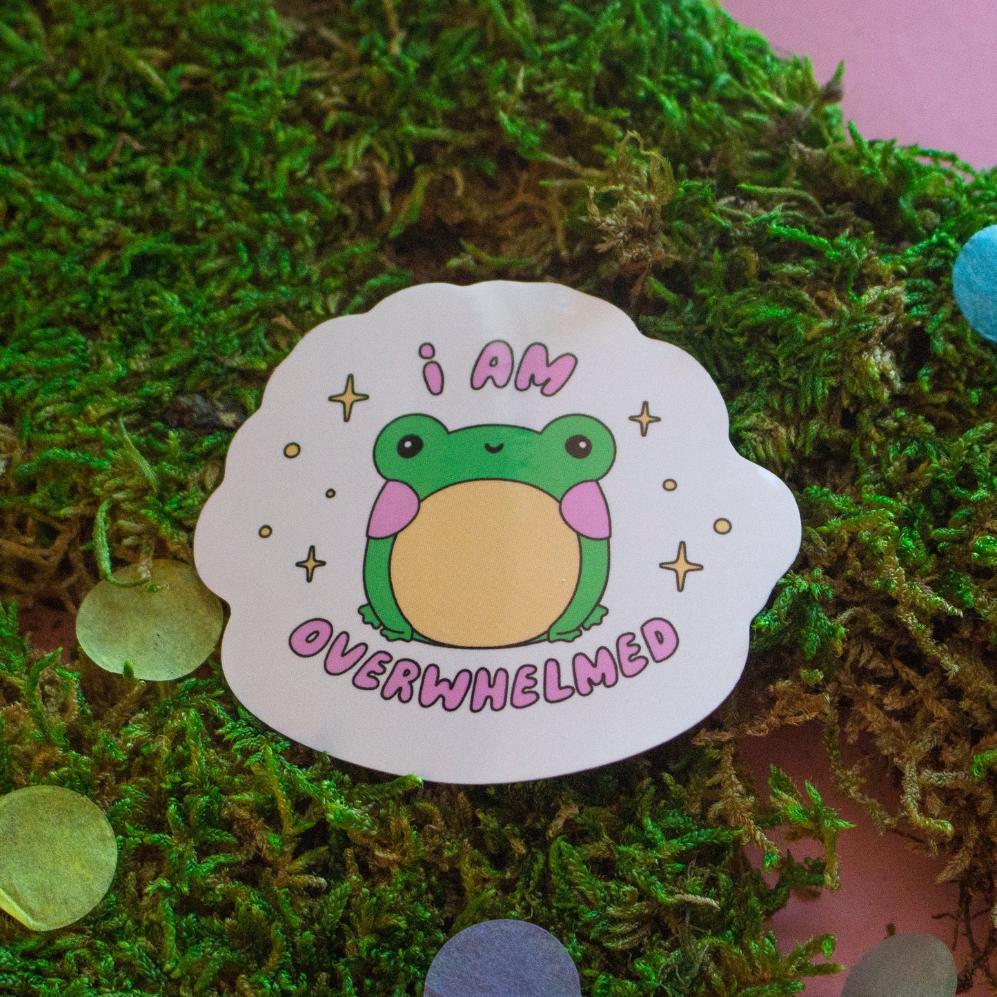 Jollie Ollie I Am Overwhelmed Sticker