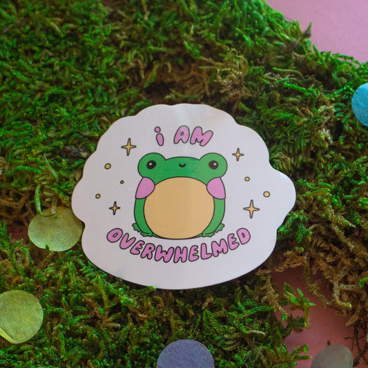 Jollie Ollie I Am Overwhelmed Sticker