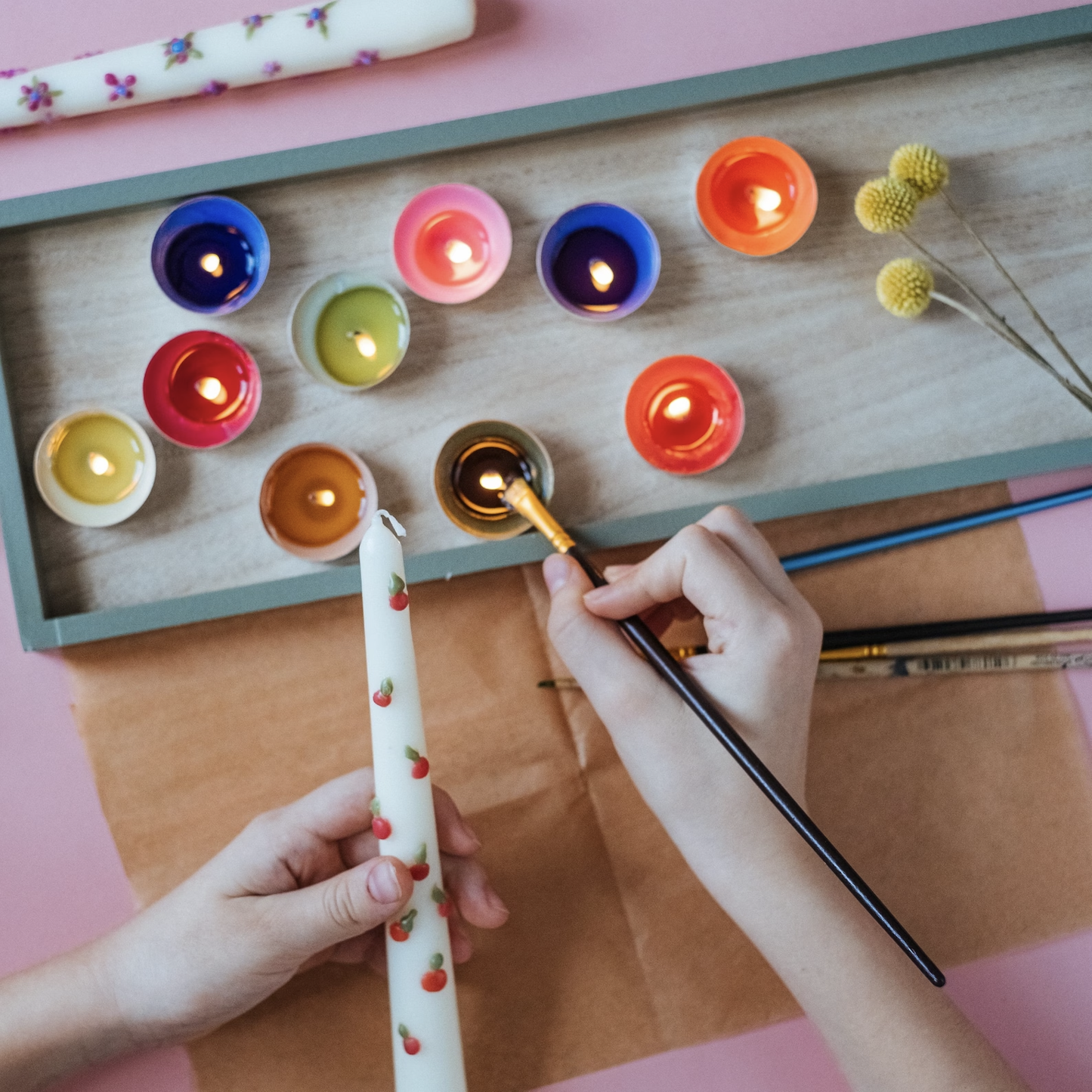 Holiday Taper Candle Painting Workshop 12.6.25