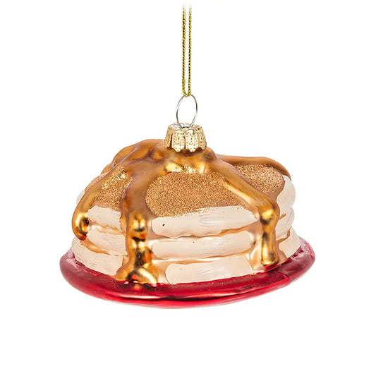 Glass Pancake Stack Ornament