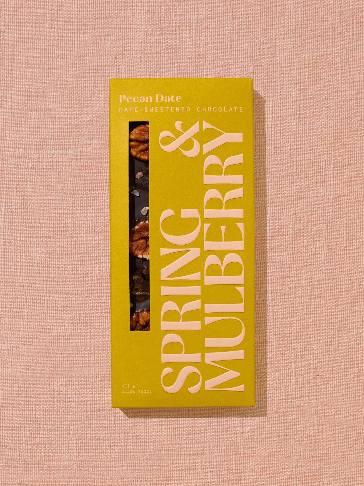 Spring & Mulberry Pecan Date-Sweetened Dark Chocolate