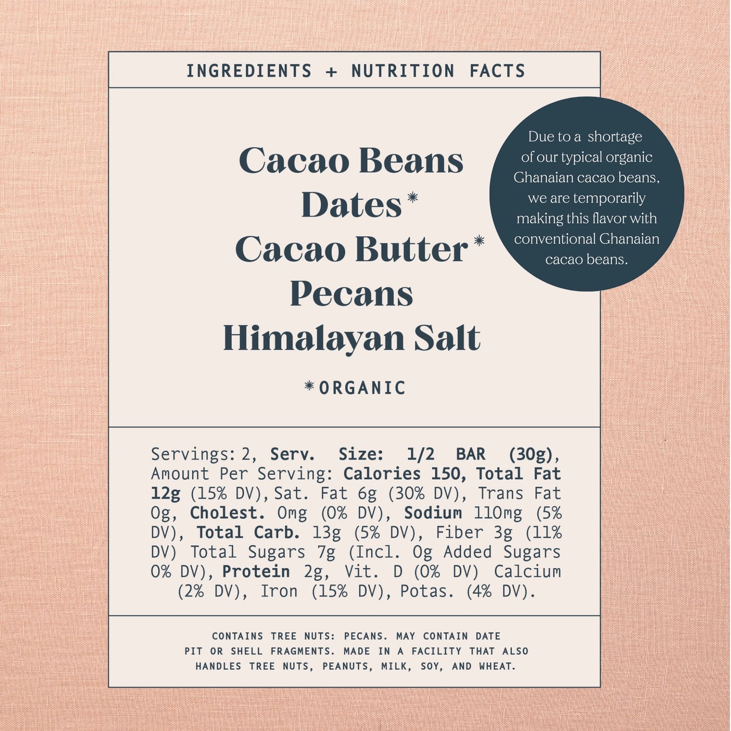 Spring & Mulberry Pecan Date-Sweetened Dark Chocolate