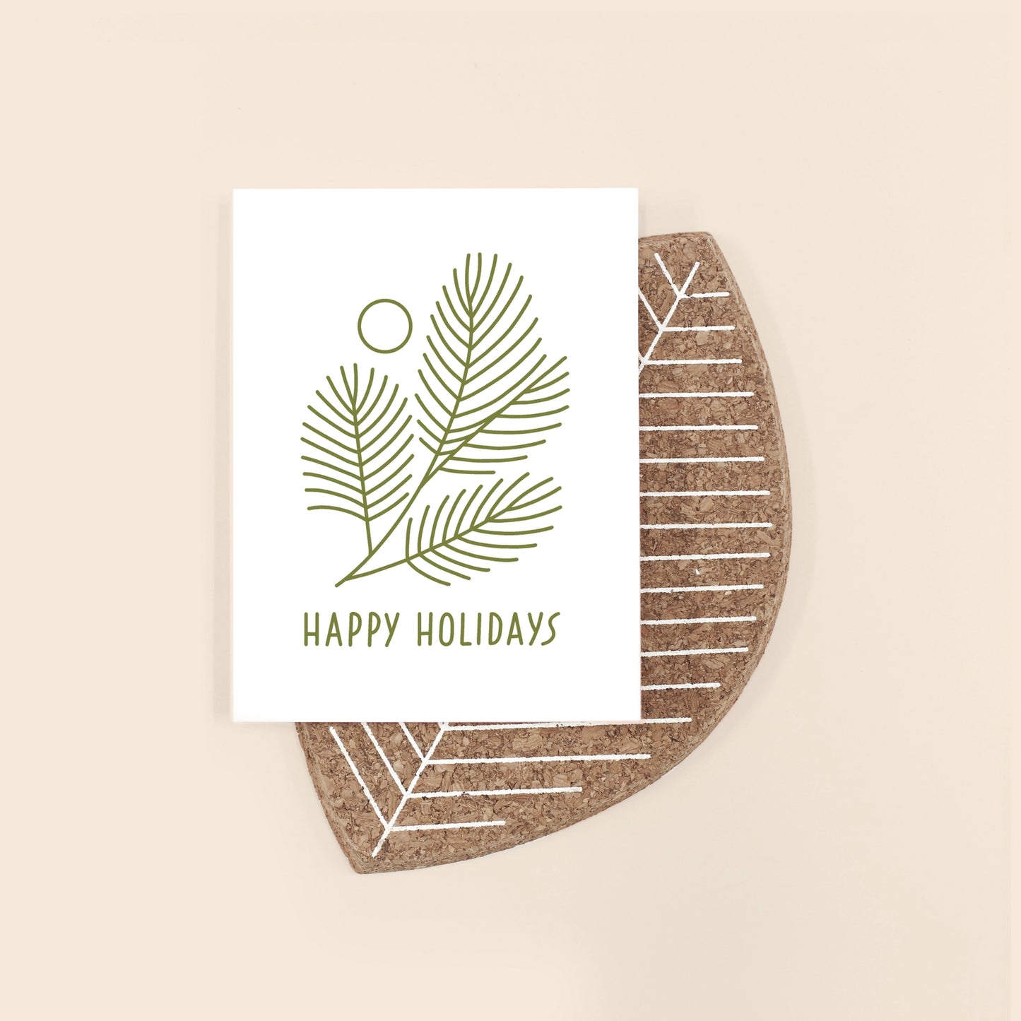 Worthwhile Paper Happy Holidays Pine Card