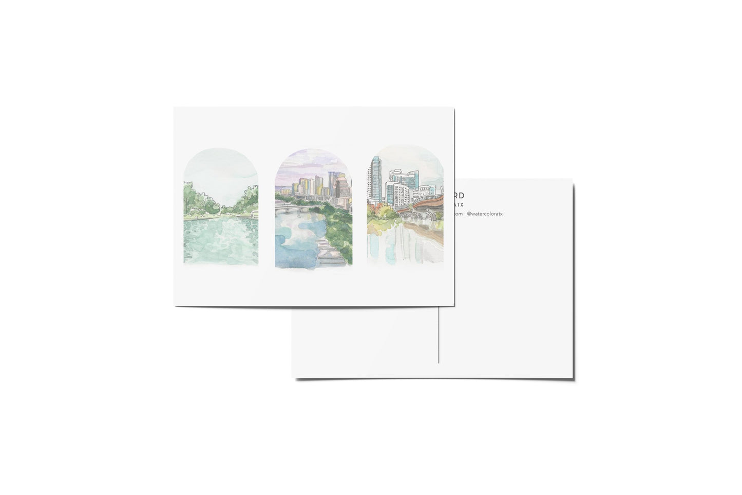 WatercolorATX Postcard : Arch Trio