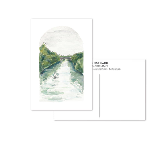 WatercolorATX Postcard : Arch Bridge