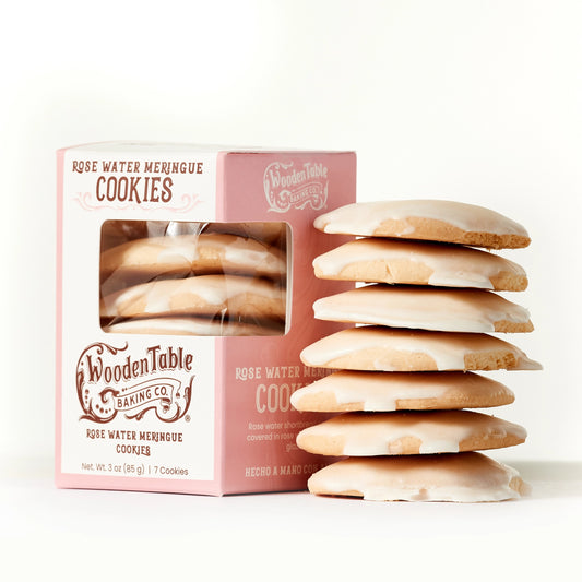 Wooden Table Baking Co Rosewater Meringue Tea Cookies