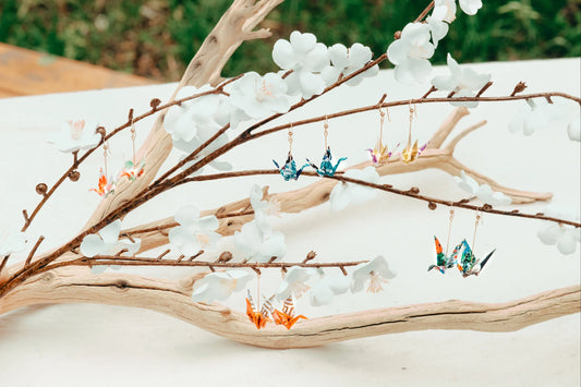 Mimi's Origamis Small Crane Earrings