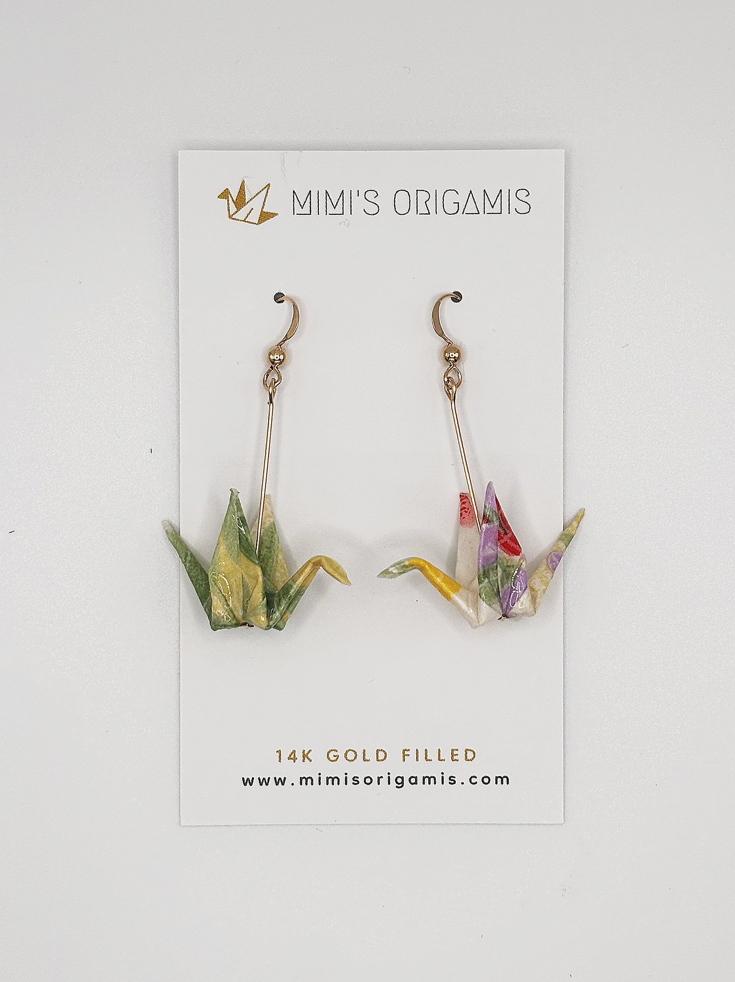Mimi's Origamis Small Crane Earrings