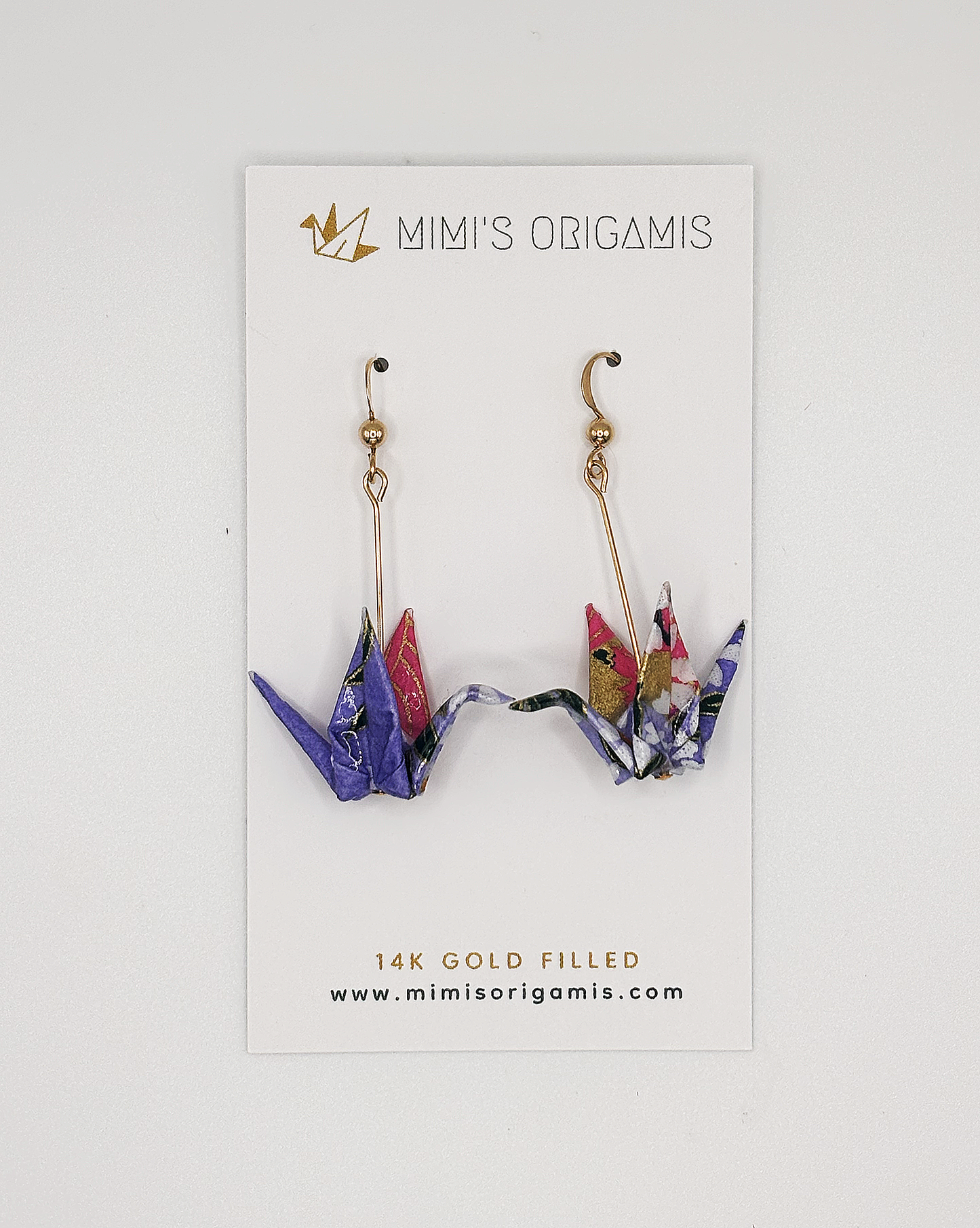 Mimi's Origamis Small Crane Earrings