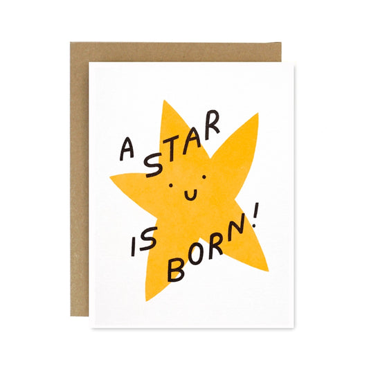 Worthwhile Paper A Star Is Born Baby Card