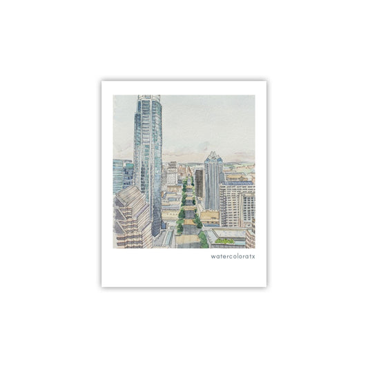 WatercolorATX Polaroid Pastel Downtown Sticker